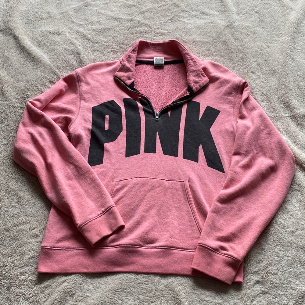 Victoria’s Secret PINK Quarter Zip Sweatshirt